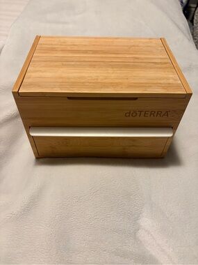 doTERRA Bamboo Essential Oil Storage Box with White Accent